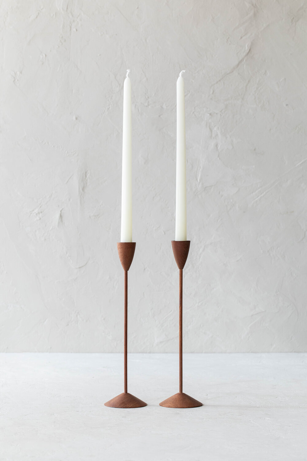 Wooden Stick Candle Holders | Skinny Candle Sticks — Hoppe Shoppe