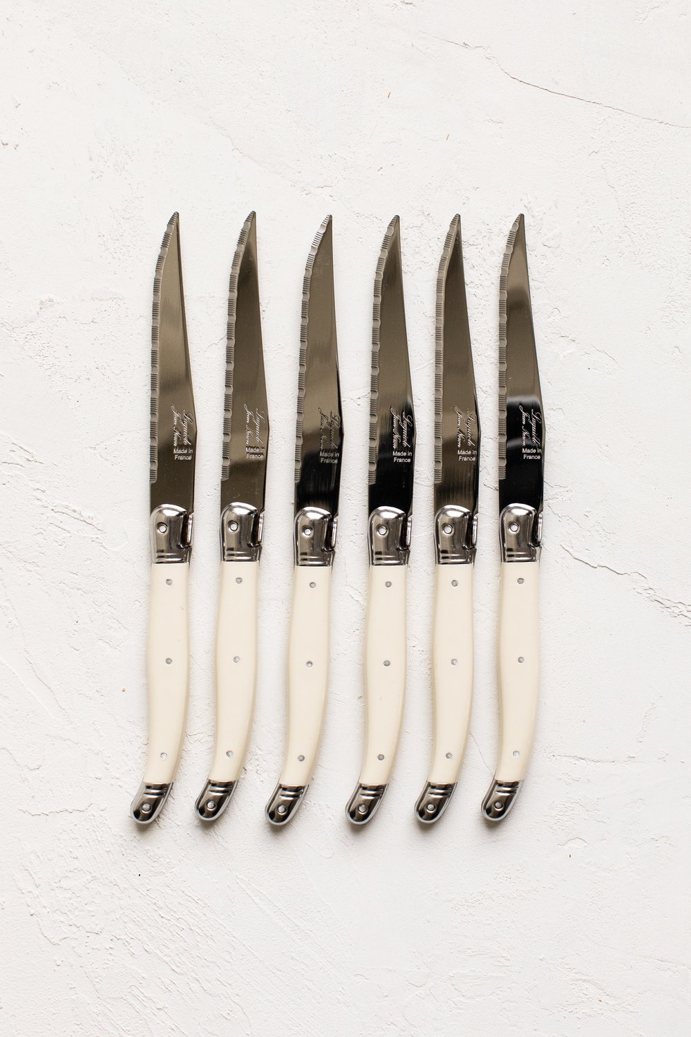 Classic Laguiole Kitchen Knife Set – Ebony wood