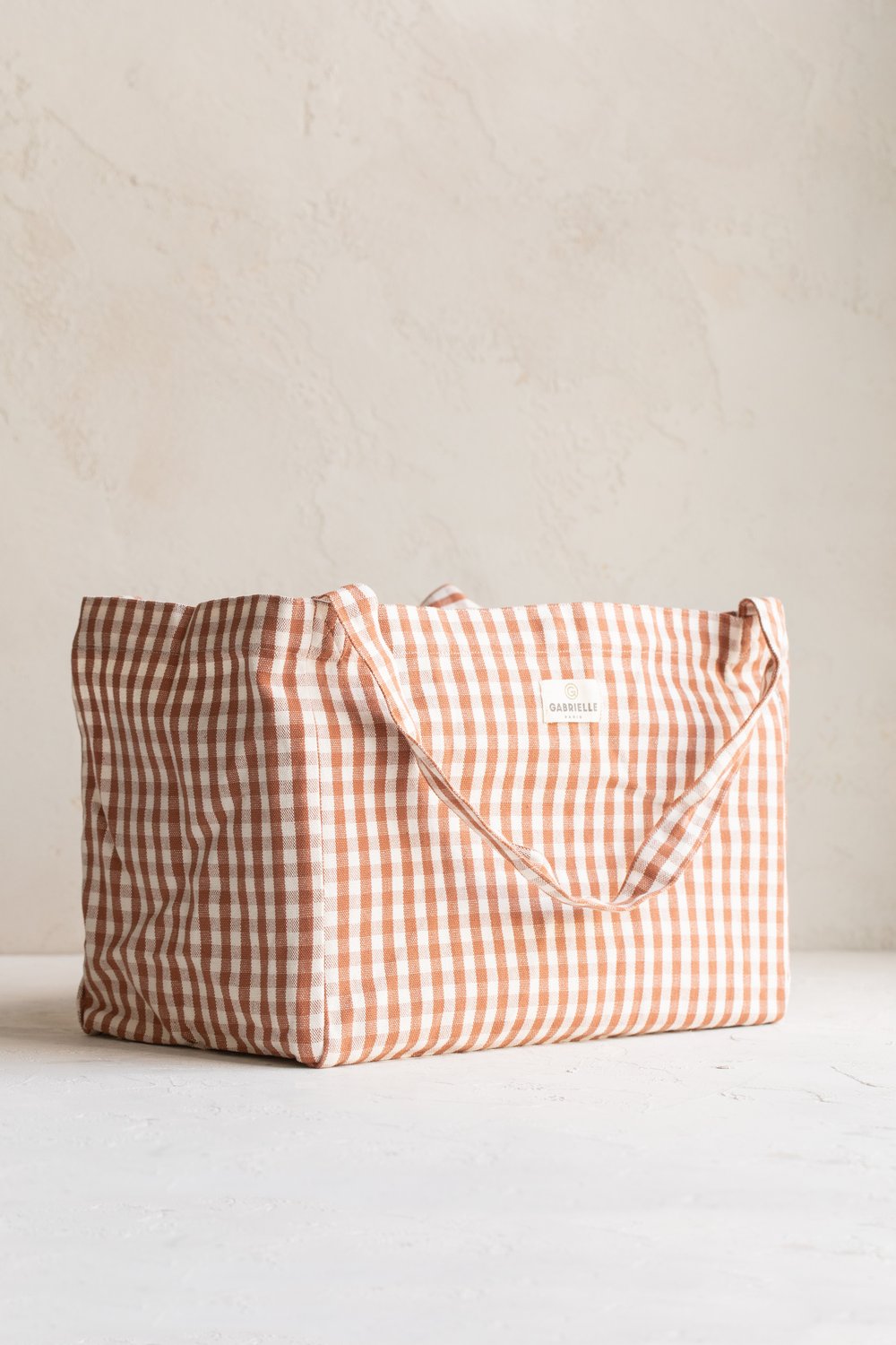 Gingham Cotton Tote Bag  Gabrielle Paris Tote Bag — Hoppe Shoppe