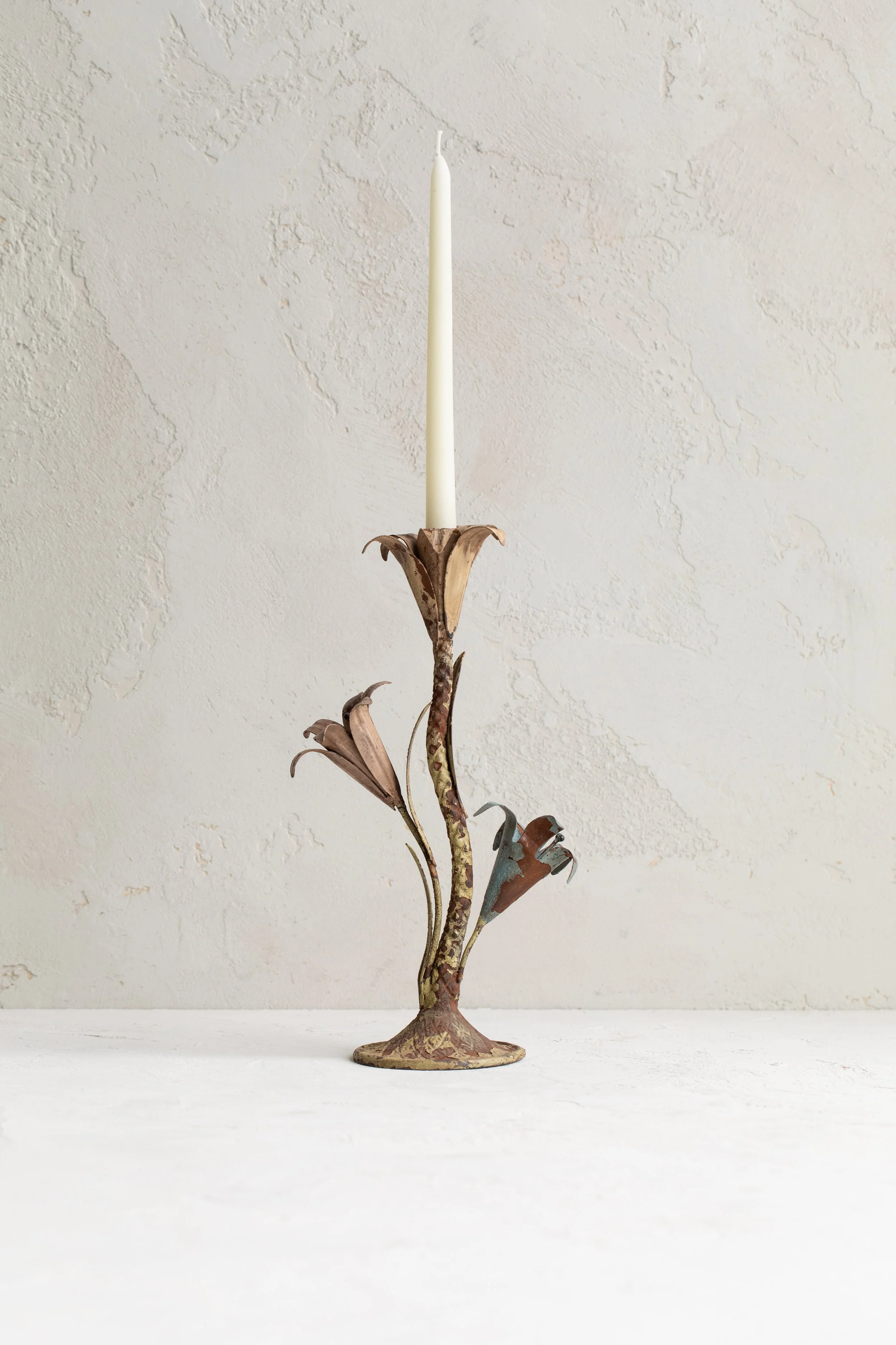 Vintage Brass Candle Sconce Wall Candle Holder Gold — Hoppe Shoppe