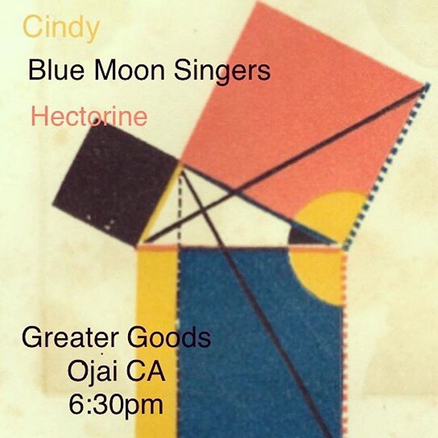 We are back! ・・・
Come join us this thursday : january 10 : 6:30pm : Blue Moon Singers,  bay area folk art poppers @cindytheband &amp; @hectorinetheband for a night of unique musique !  all ages : by donation : #cindy #cindytheband #hectorine #bluemoo