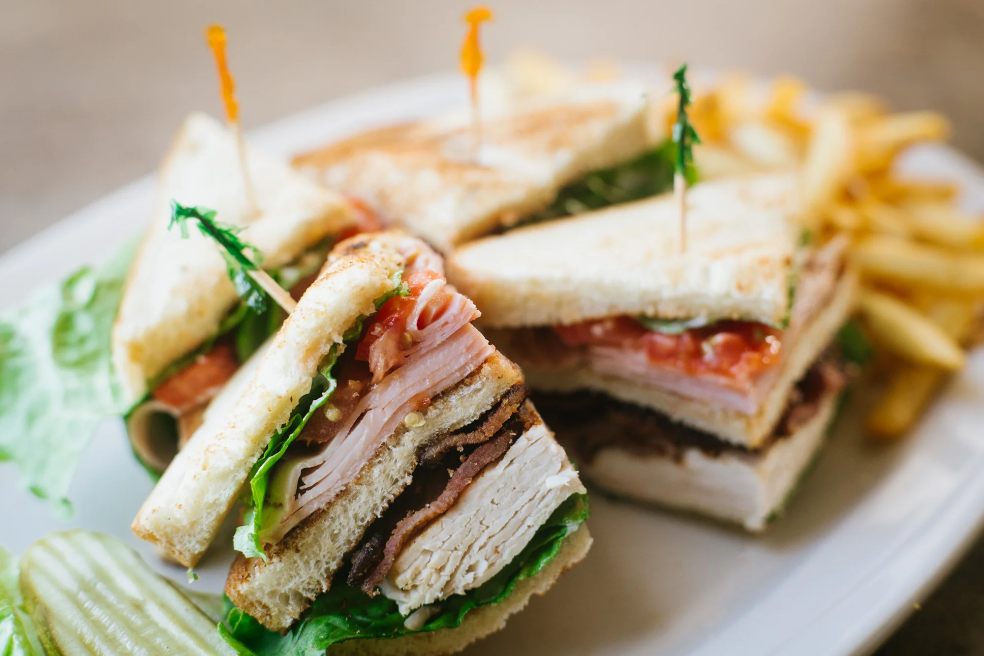 Turkey Club w/ Fries