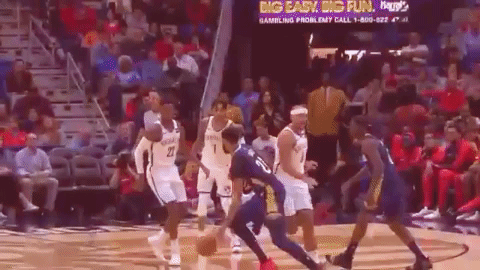 Not only is Davis the perfect big-man in today’s NBA due to his ability to stretch the floor and shoot, he can also throw down MONSTER slams like this one.