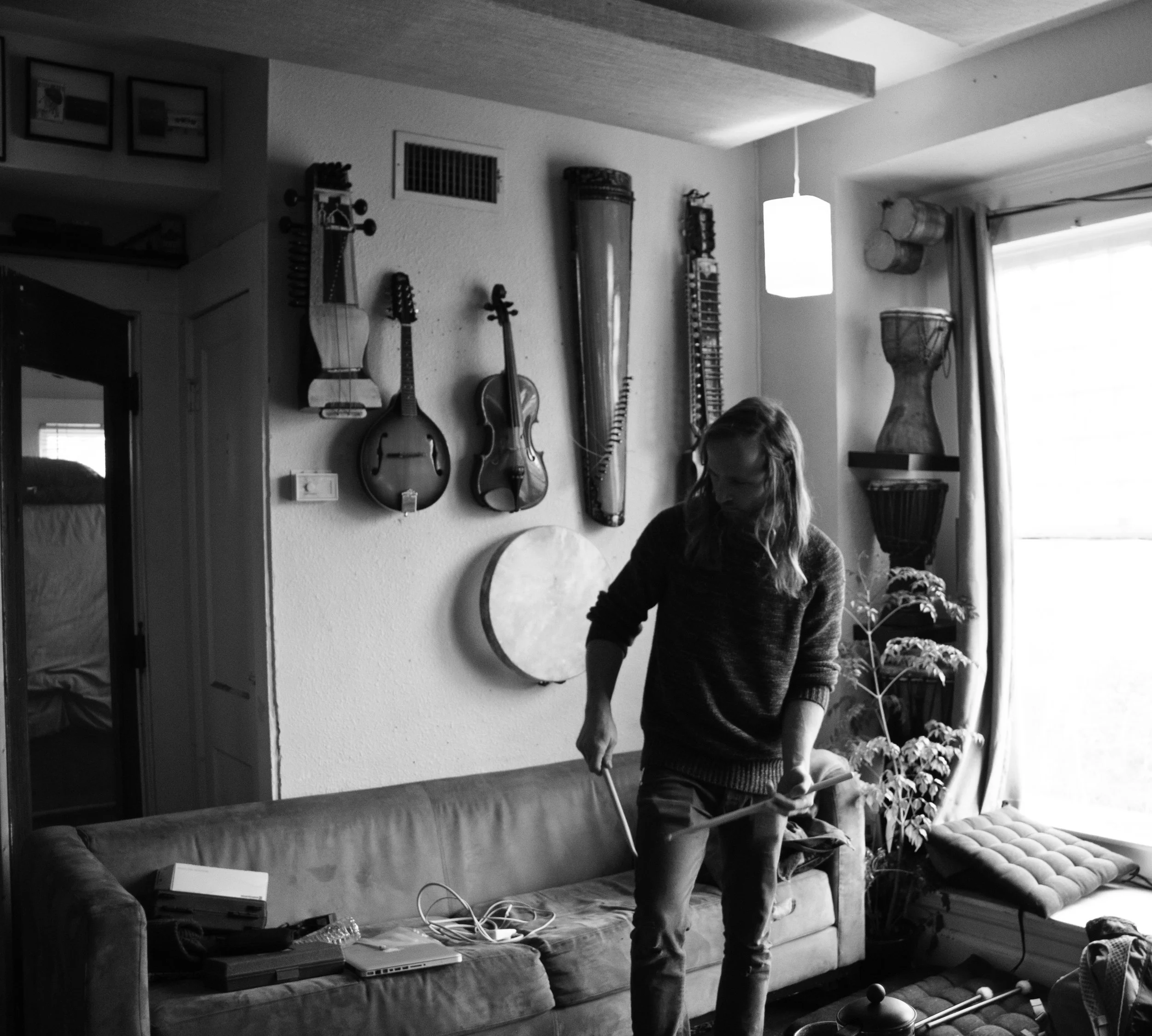 Paul Grass at New Media Recordings. Ft Worth, TX. By Tommy Escobar