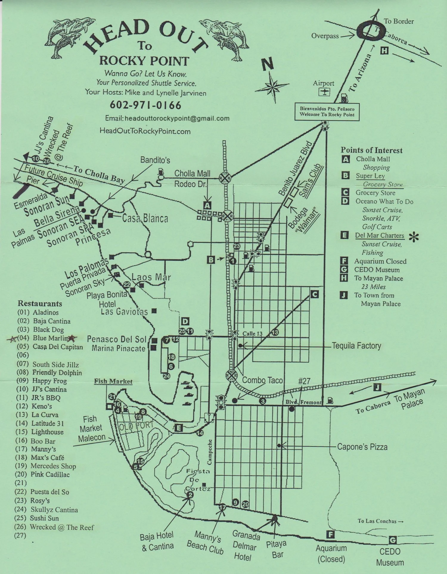 FAQ & Links & Map of Rocky Point — Head Out to Rocky Point