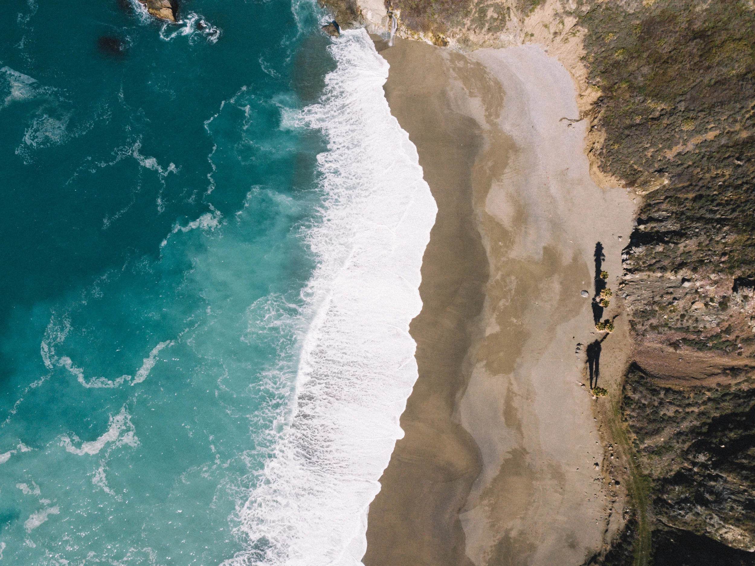 California Coast from the sky
