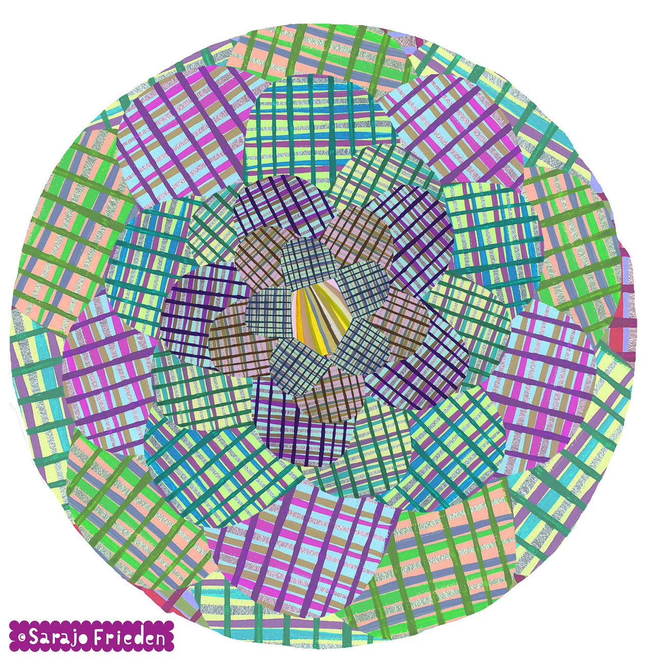 abstract plaid