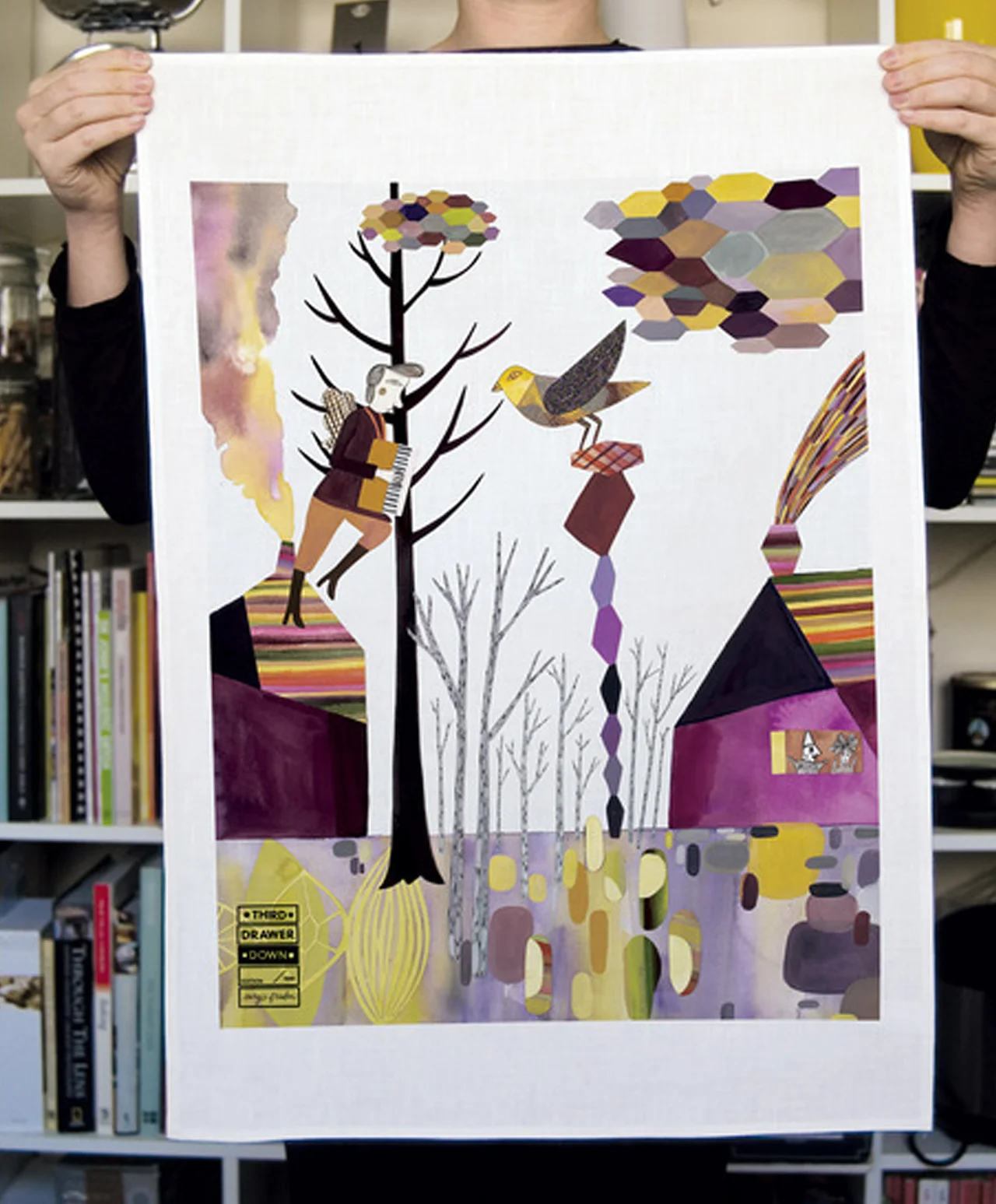 Winter Landscape tea towel