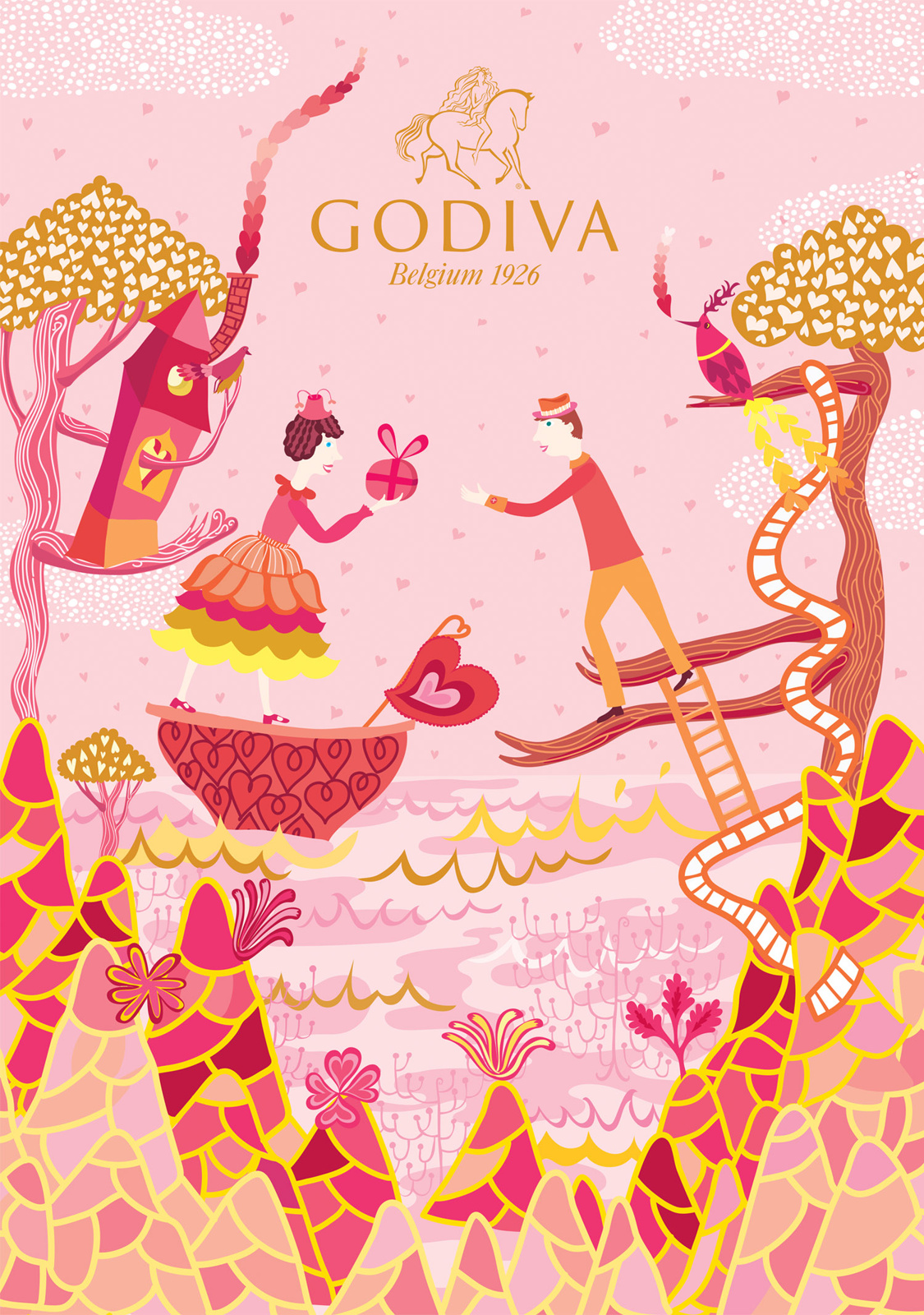 Godiva Valentine's Day & White Day Packaging