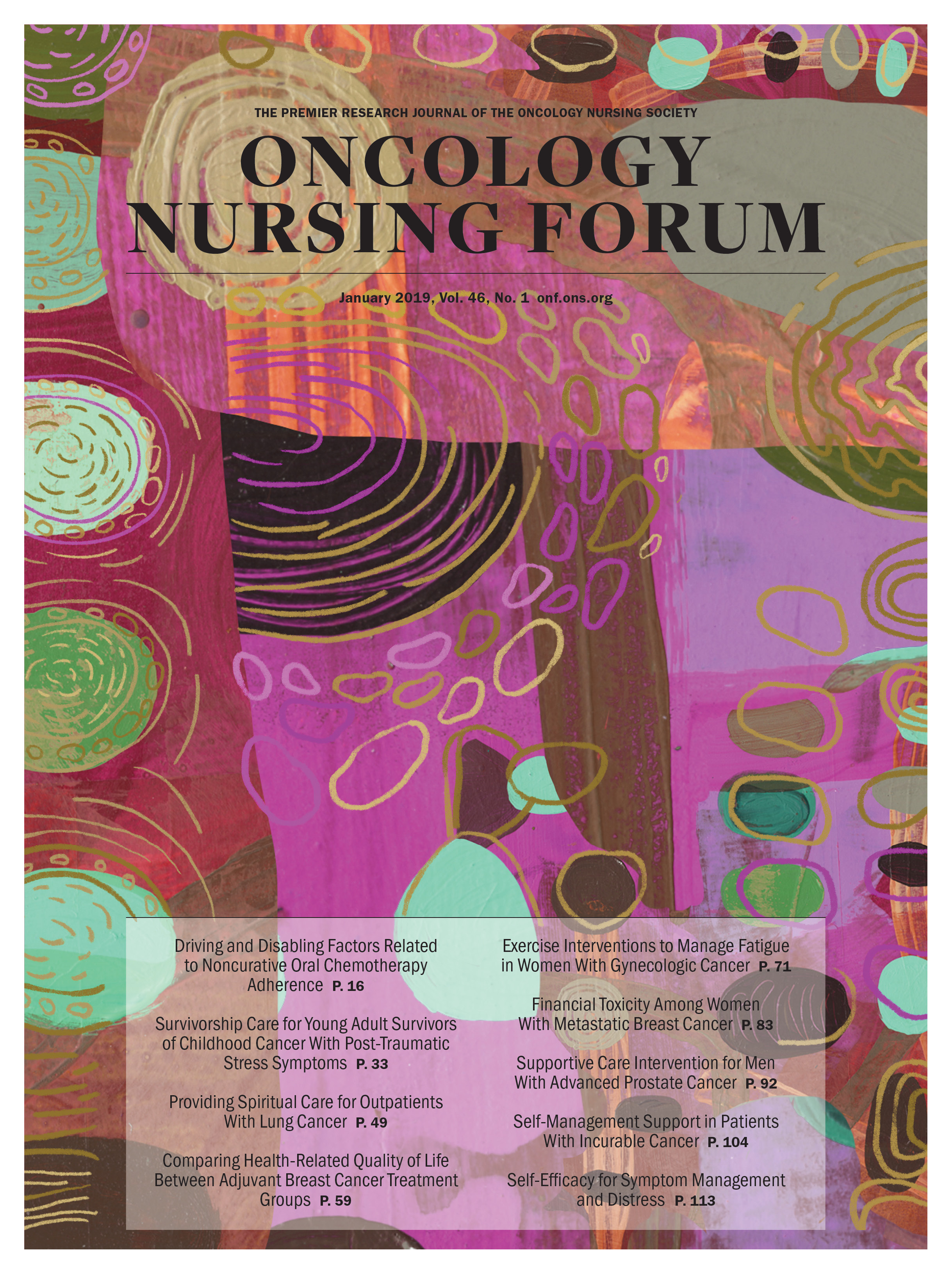 January Cover for Oncology Nursing Forum