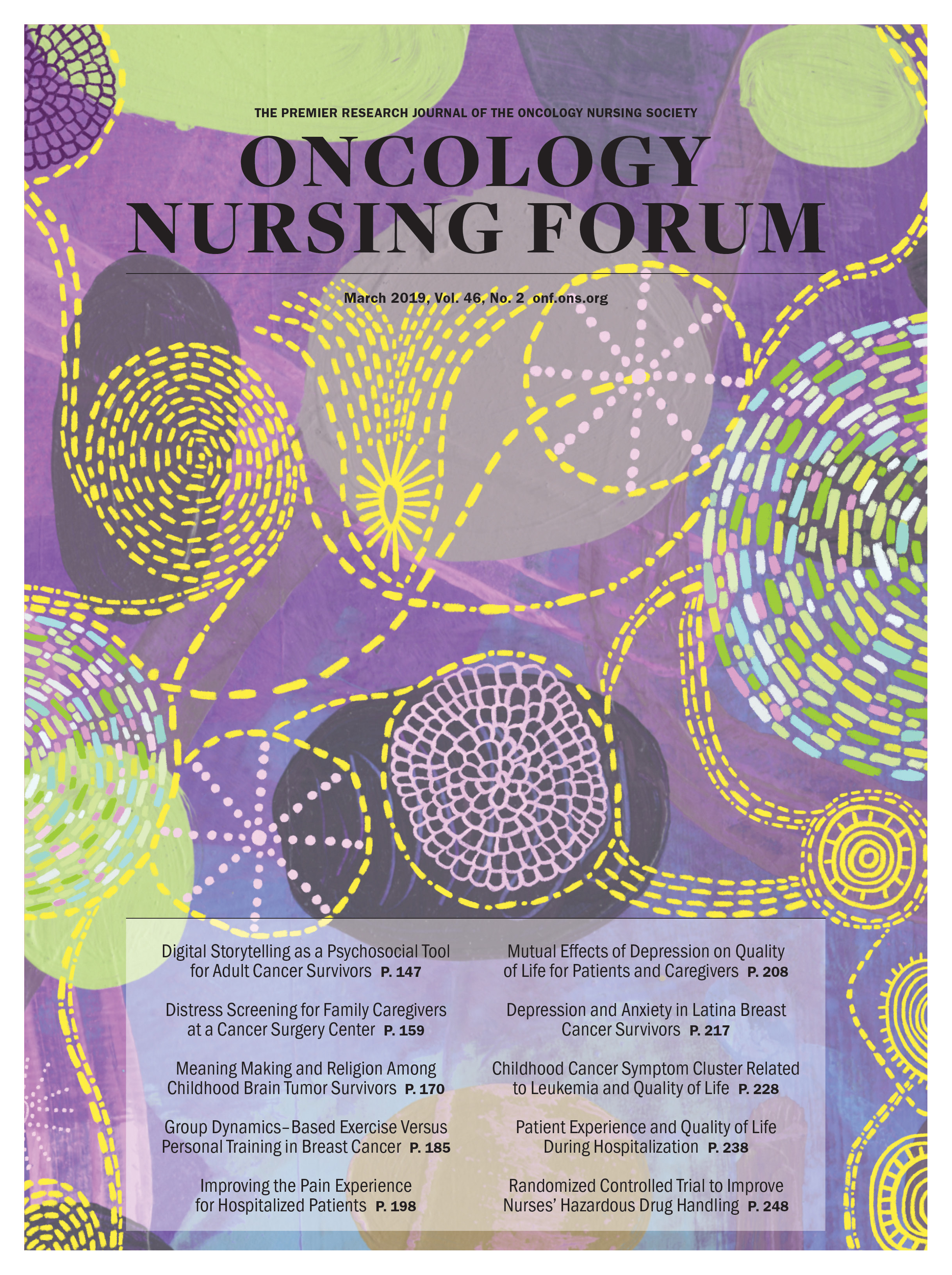 March Cover for Oncology Nursing Forum