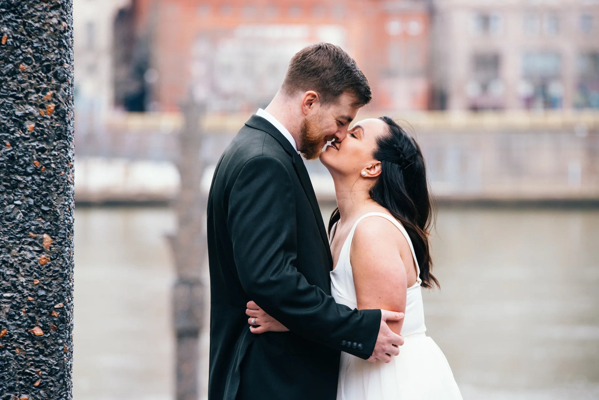 Yellow bridge wedding pictures in pittsburgh