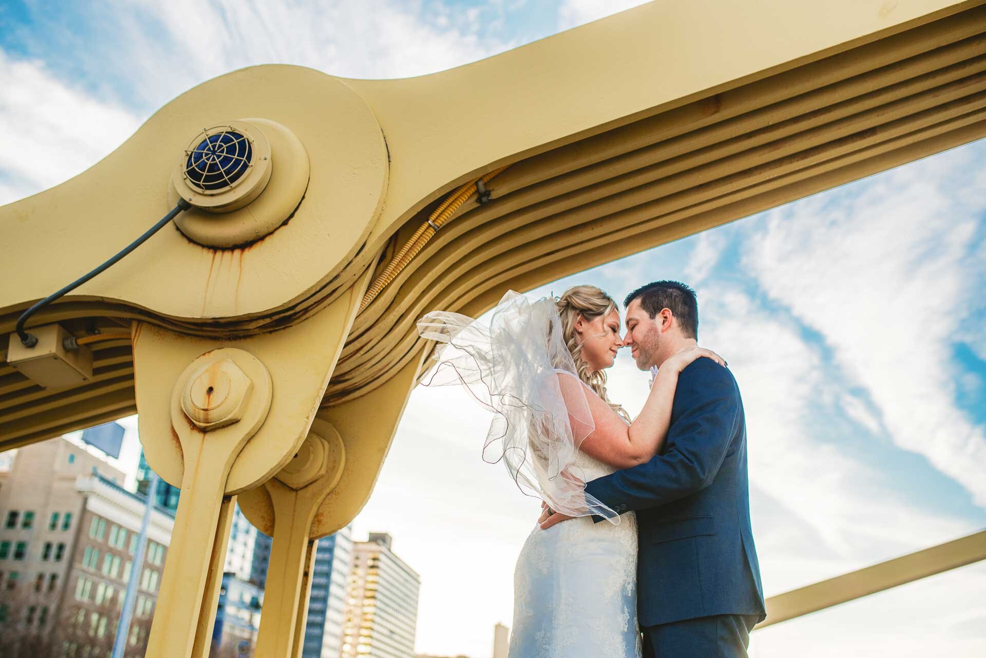 Downtown Pittsburgh Wedding Portraits