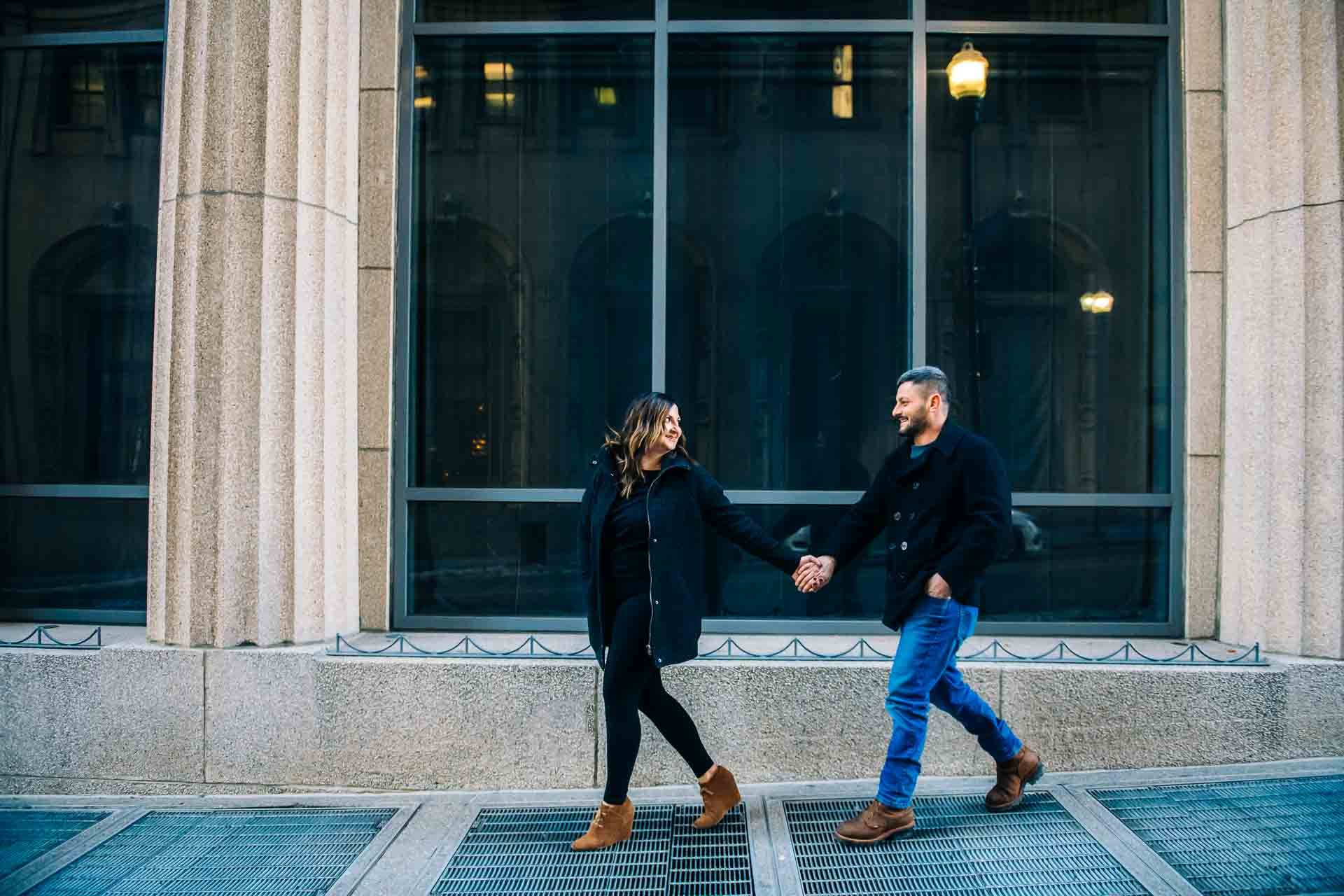 Downtown Pittsburgh Engagement Photo Ideas