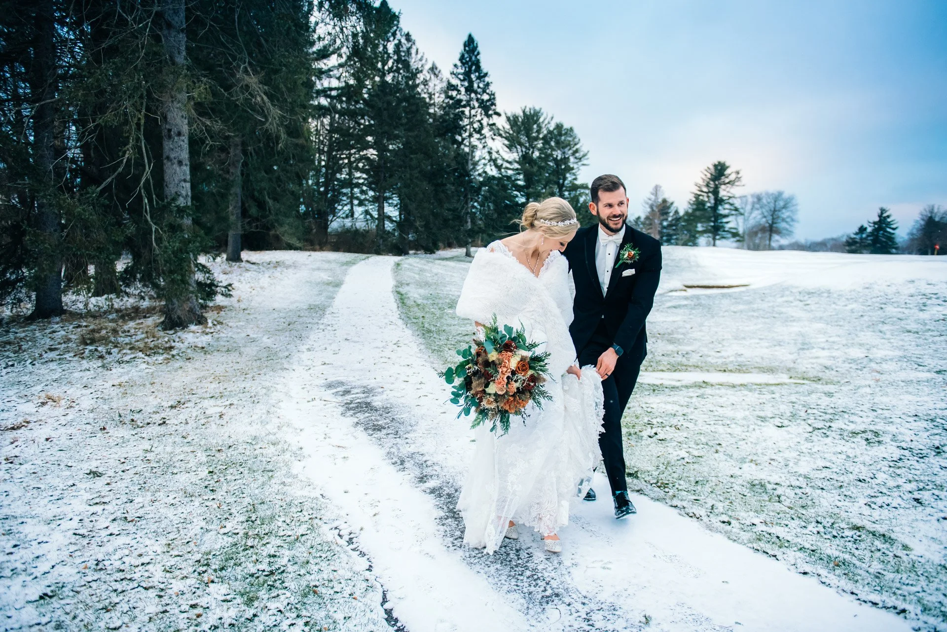 Matthew + Michelle | Sunnehanna Country Club Winter Wedding