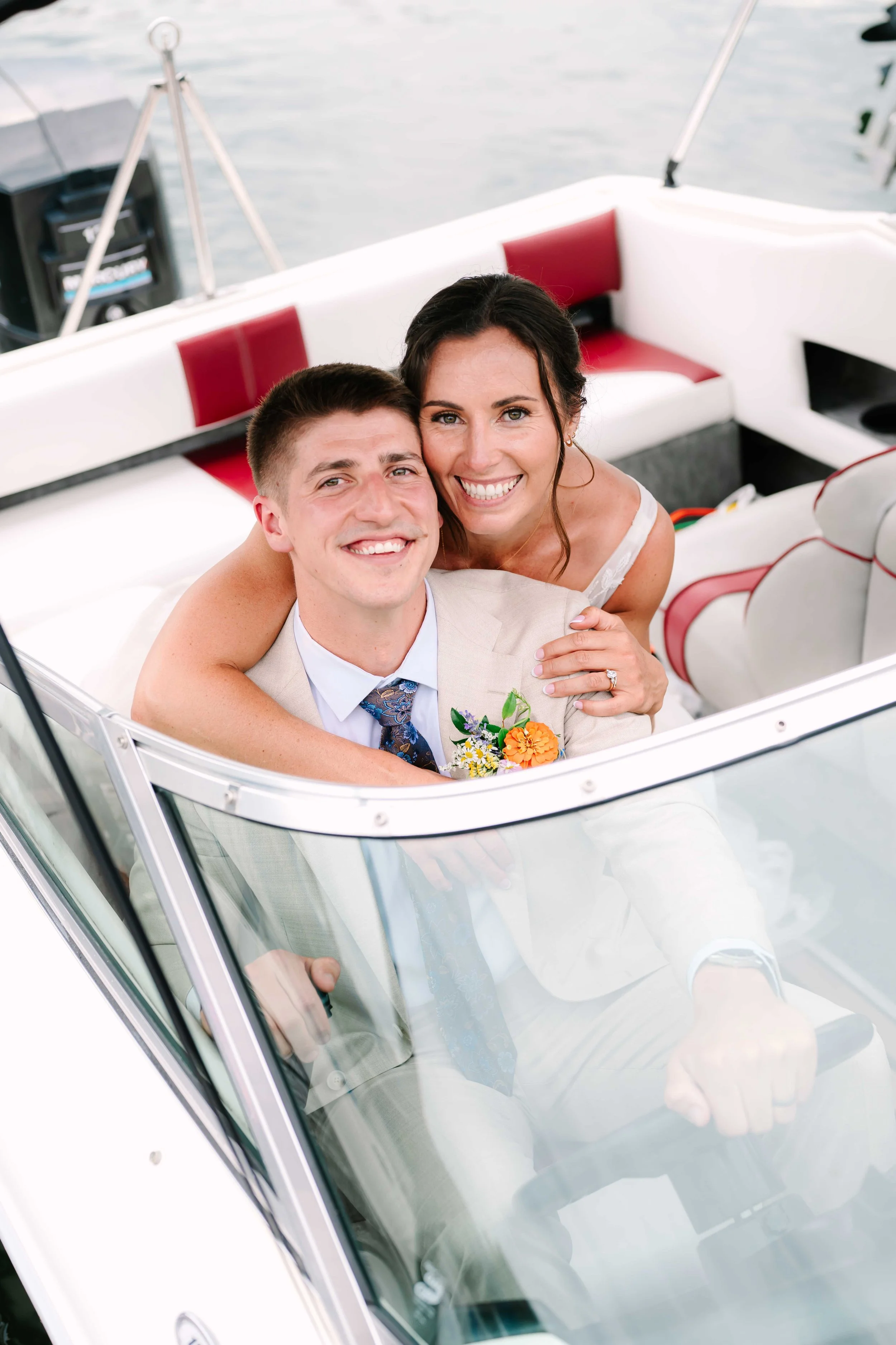 Lake Raystown bride and groom portraits