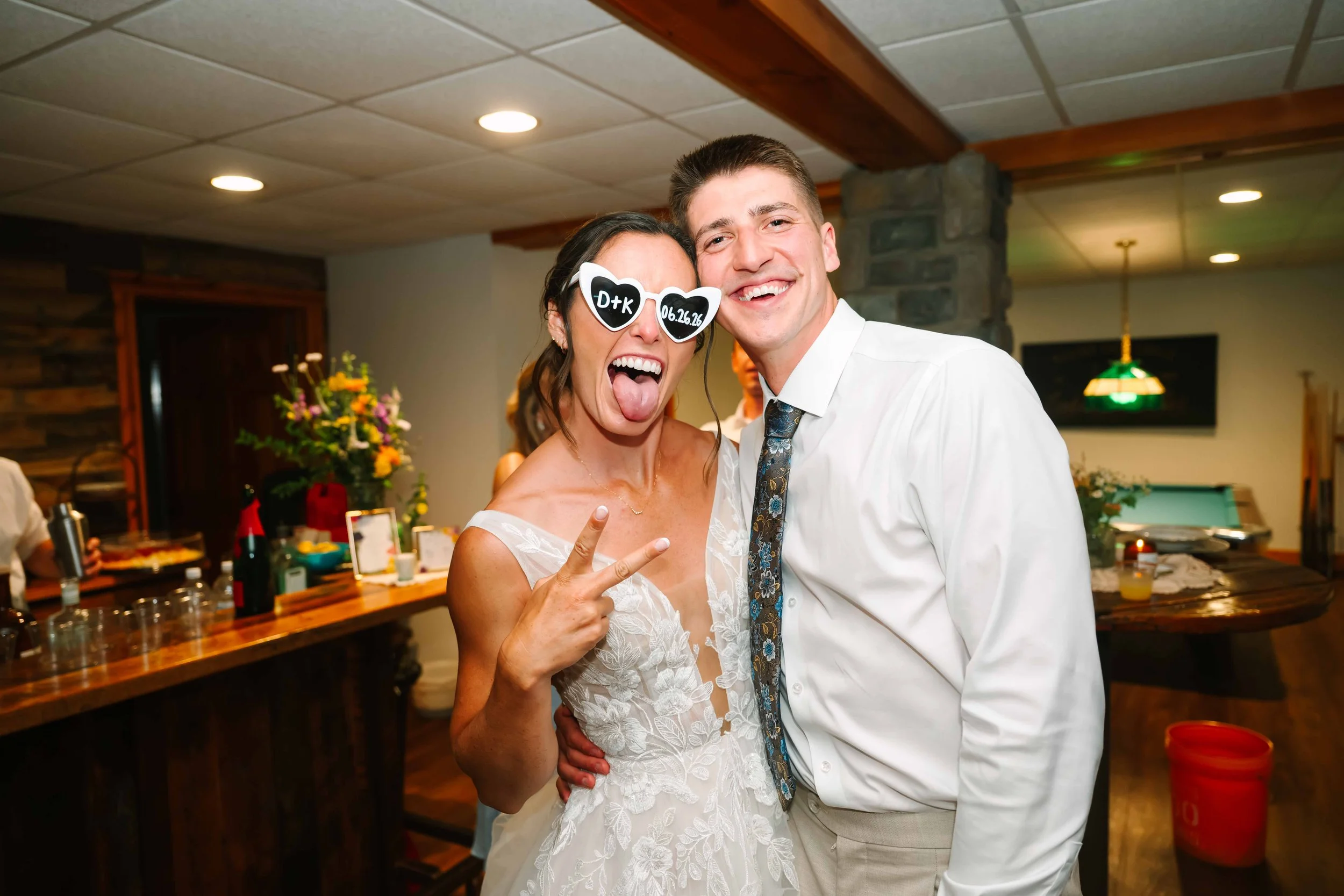 Thrifted reception wedding styling