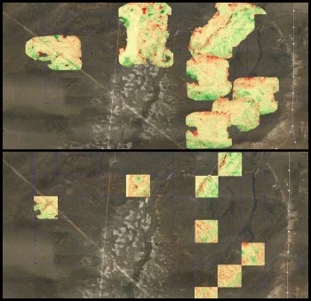 Images of rangeland captured with a MicaSense RedEdge Multispectral Camera