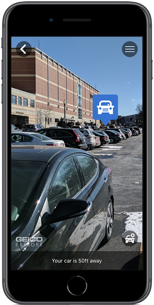 Find Your Car Feature Marking your car to find later was something brand new to the GEICO app.