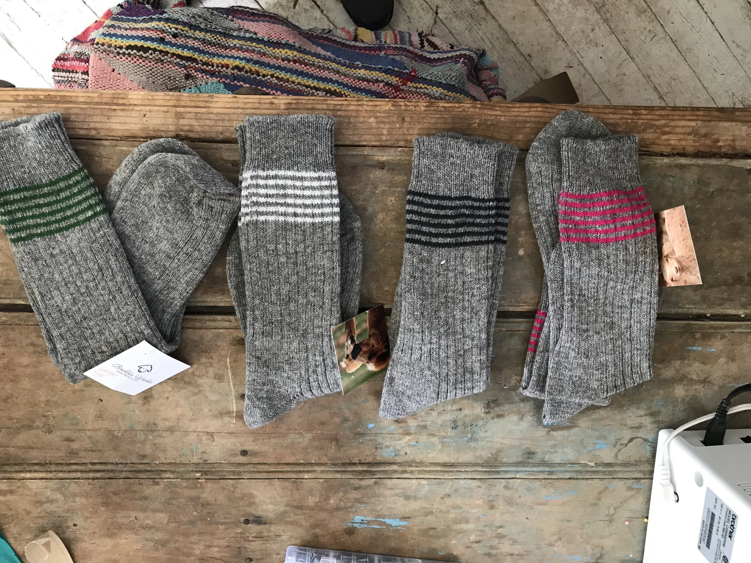 Babydoll Sheep Wool and Nylon Crew Socks