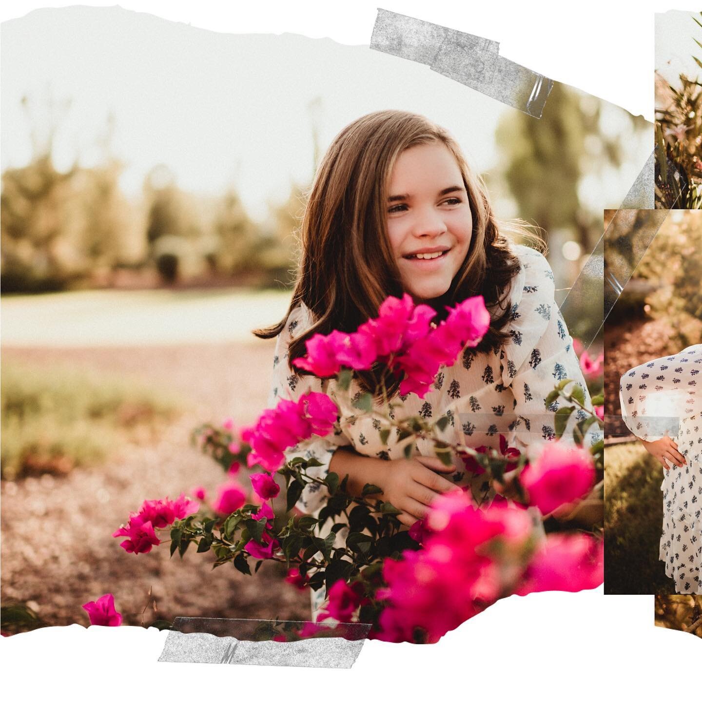 Poor Harper. Her birthday photos are always a good 6 months after her birthday every year 🙄 This background is a little prettier than February in Montana, though! 😂