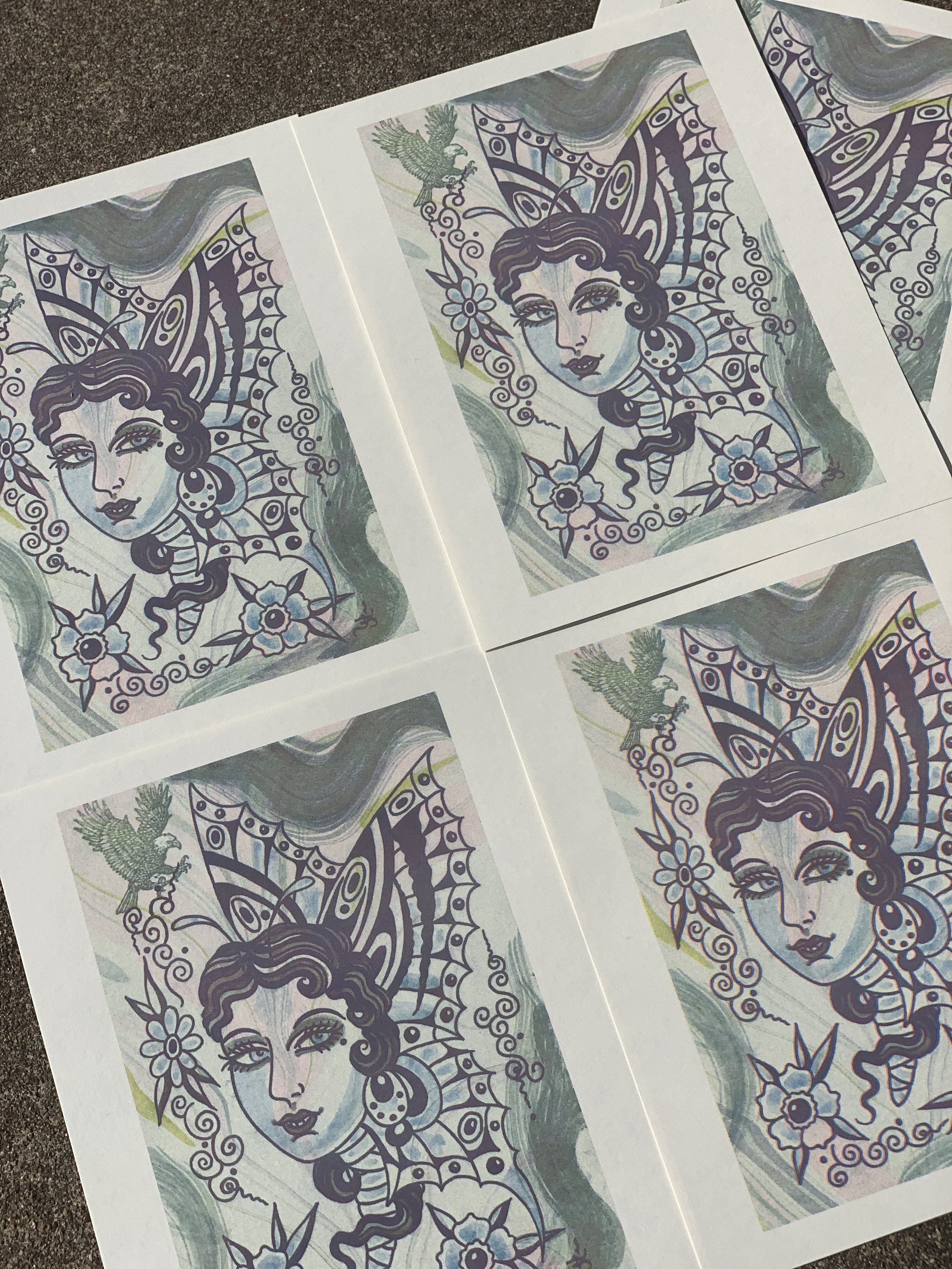 'Zelda Flies' Riso Print