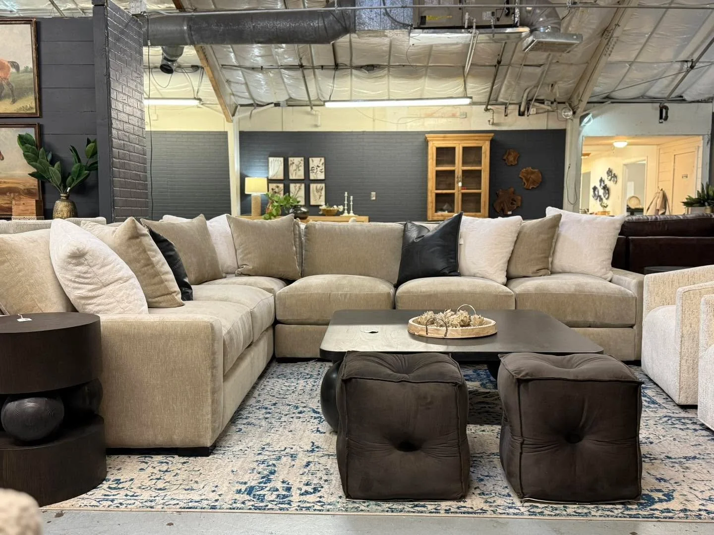 🚚 NEW ARRIVAL ALERT! 🚚
We got a huge shipment in, and this beauty just hit the floor!
This brand new L-shaped sectional comes in a stunning new fabric we’ve never had in store before — and trust us, it’s even better in person 🤍