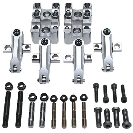 Kit contents: Intake and exhaust rockers, rocker stands, and arp hardware