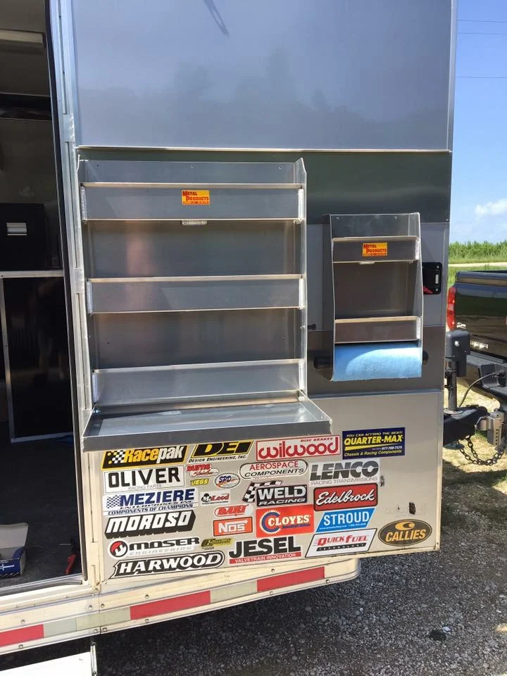 Door Cabinet with Fold Down Tray 2