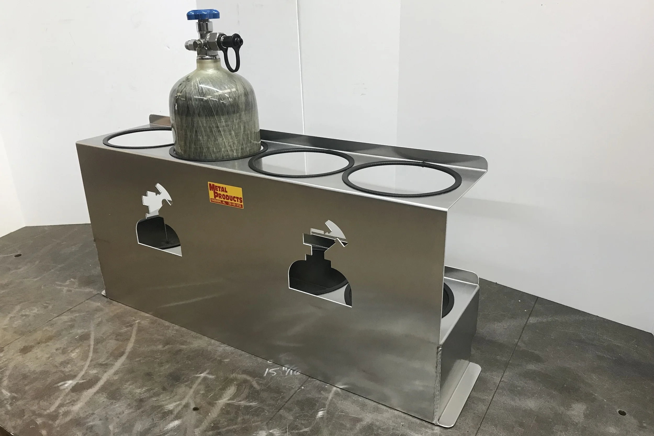 Carbon Fiber Nitrous Bottle Rack 3