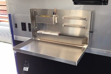 Spark Plug Cabinet with Fold Down Tray