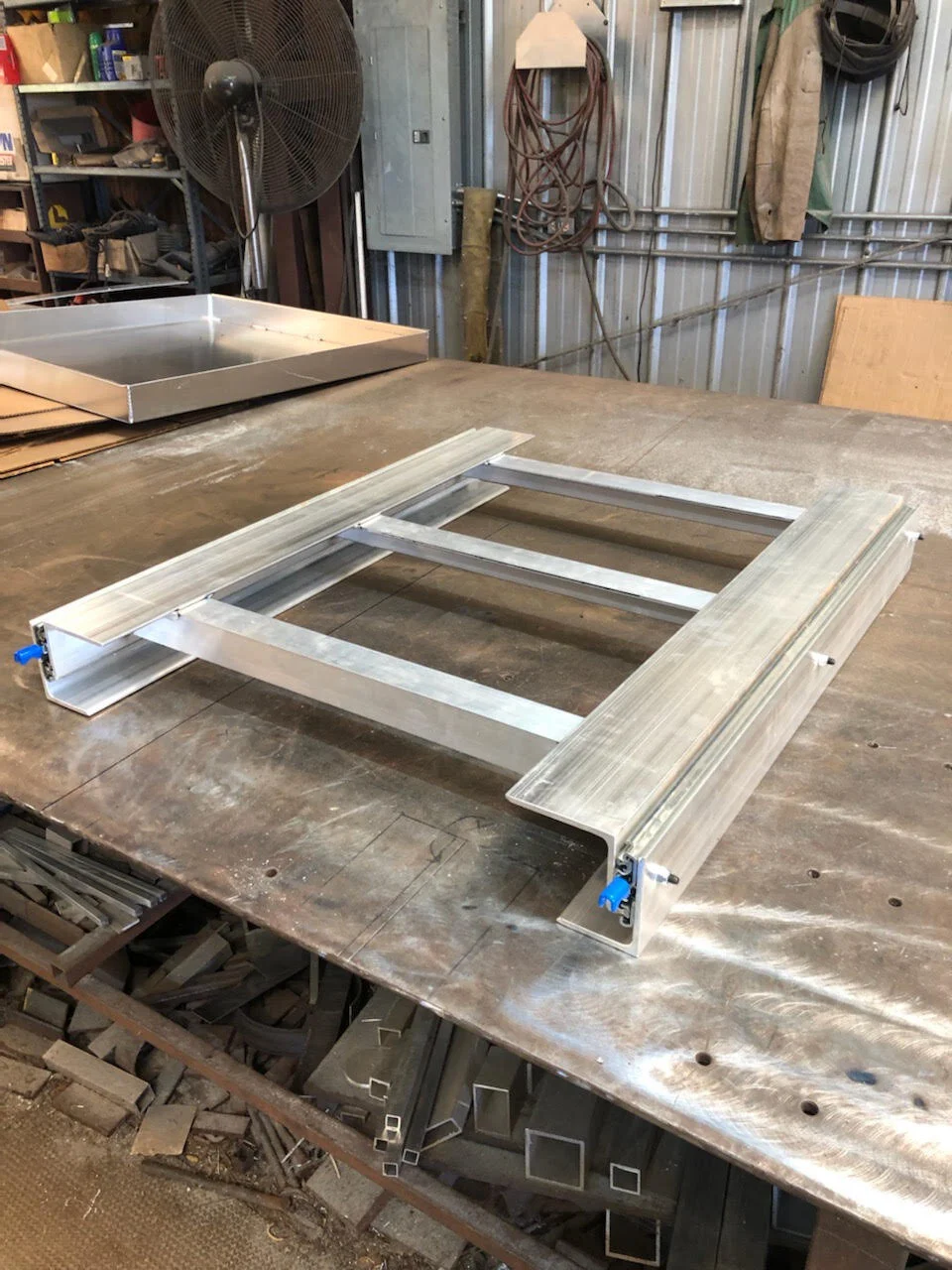 Custom Generator Slide out, 32" wide frame, 22" deep, 22" slides