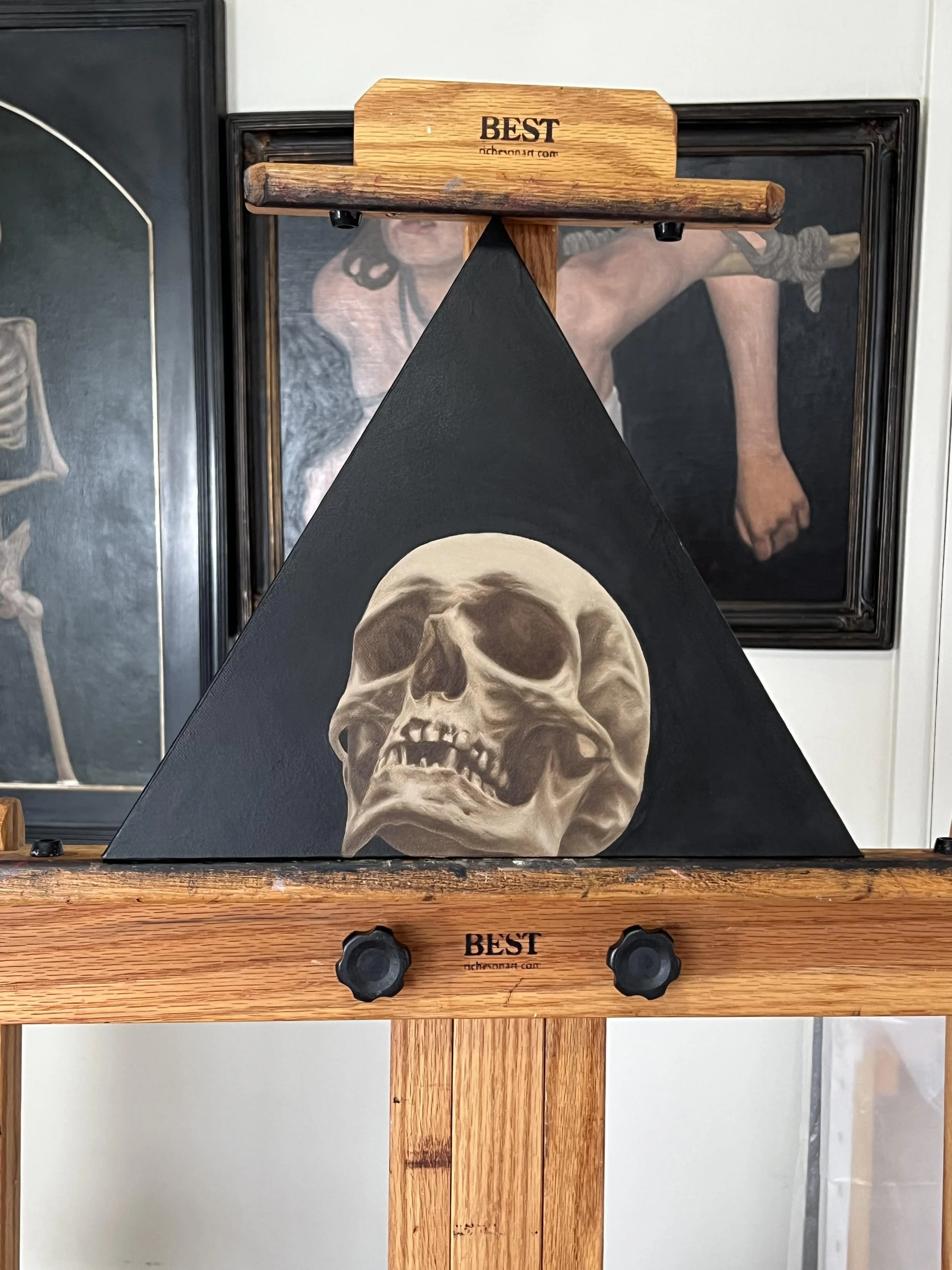 "The Art" Original Oil Painting - 12x14 inches