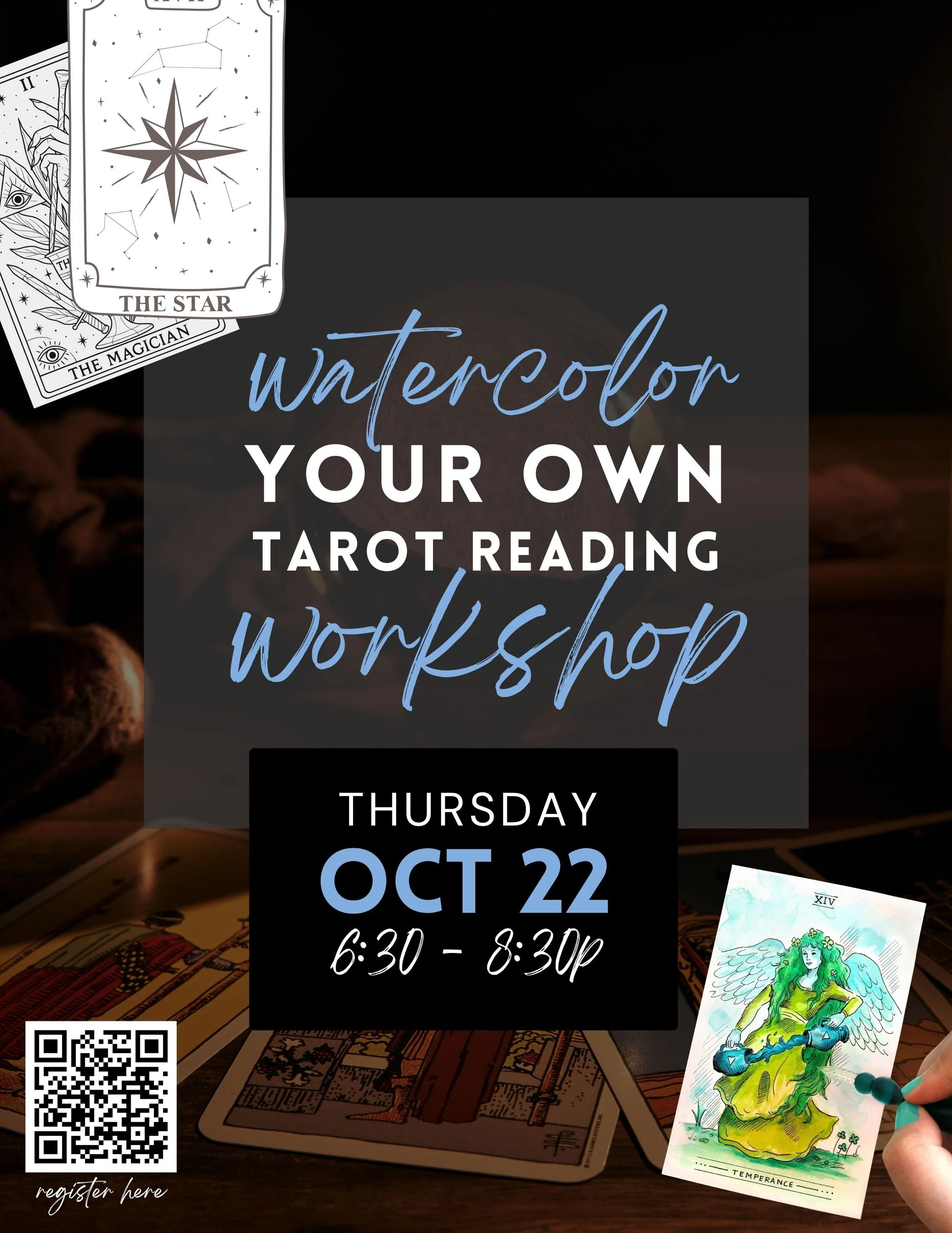 Watercolor Your Own Tarot Reading Workshop - 10/22