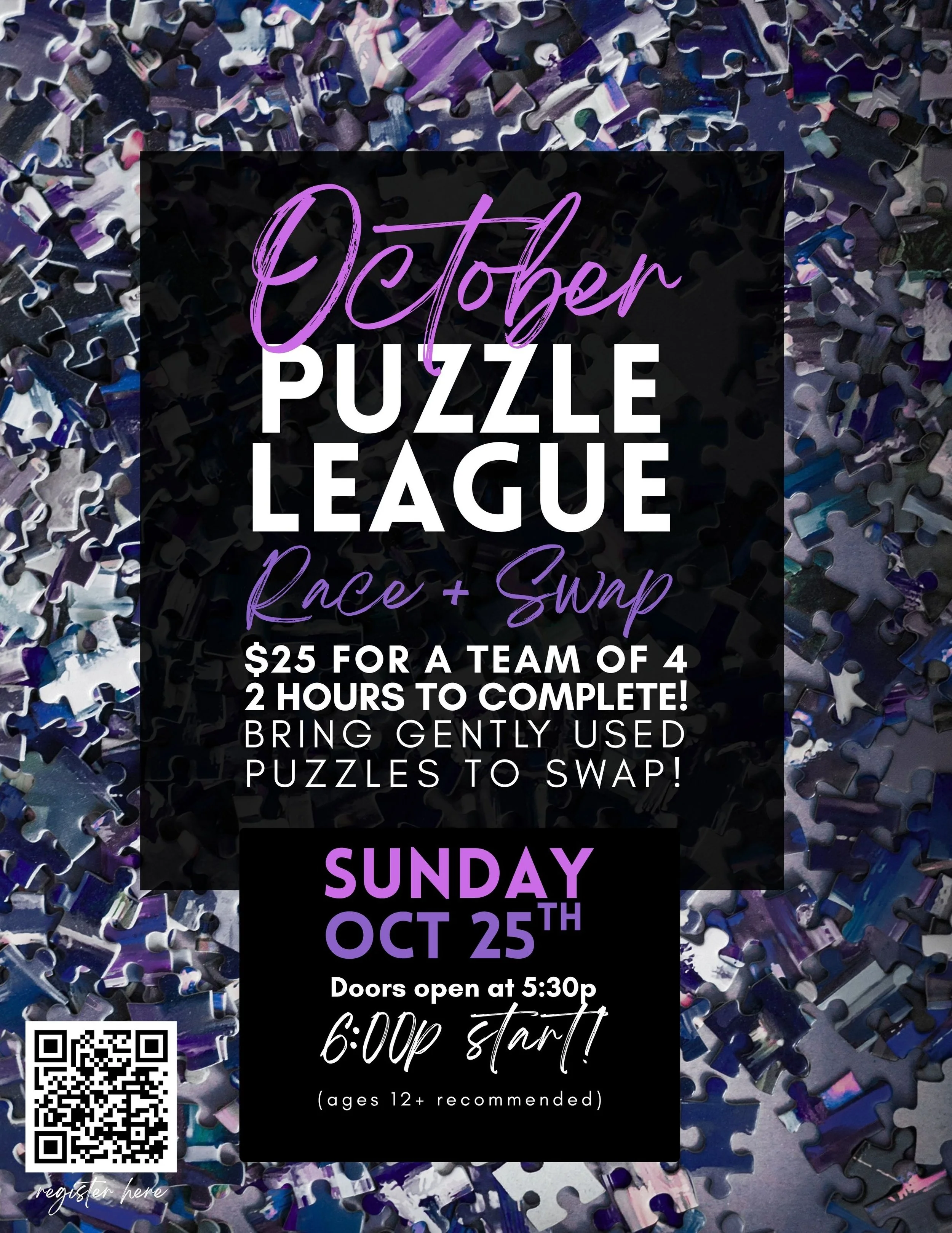 October Puzzle League + Puzzle Swap - 10/25