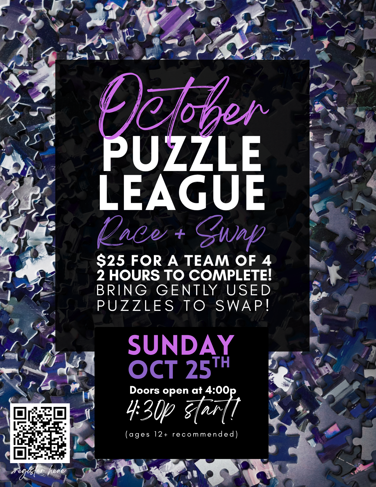 October Puzzle League + Puzzle Swap - 10/25