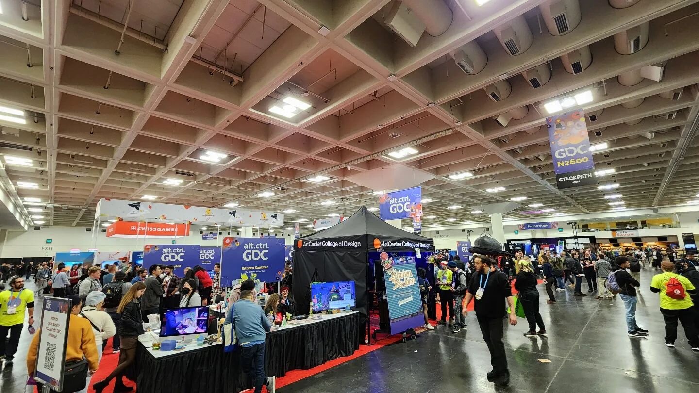What a wild week it is! One more day of GDC - that means one more day for @kitchenkauldron on the floor, after which we pack it up until the #sp23 #gradshow from #artcentercollegeofdesign. Come by and say hi for this last day! #gdc2023 #sanfrancisco