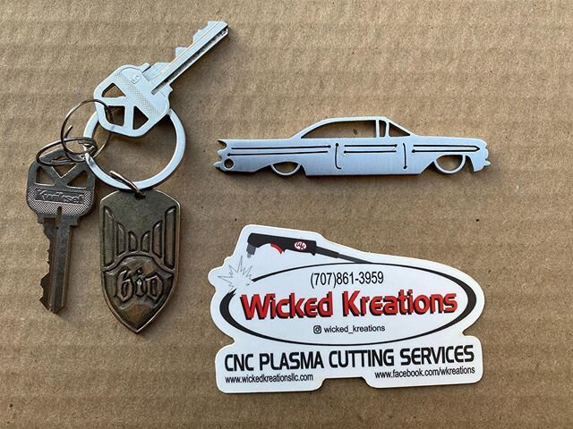 1959 2 door Chevrolet Impala keychain $18 each with free shipping 
1/8&rdquo; thick stainless steel 
www.wickedkreationsllc.com to purchase 
#wickedkreations #1959impala #59impala #impalakeychain #classicimpala #1959chevyimpala #59chevyimpala #1959ch