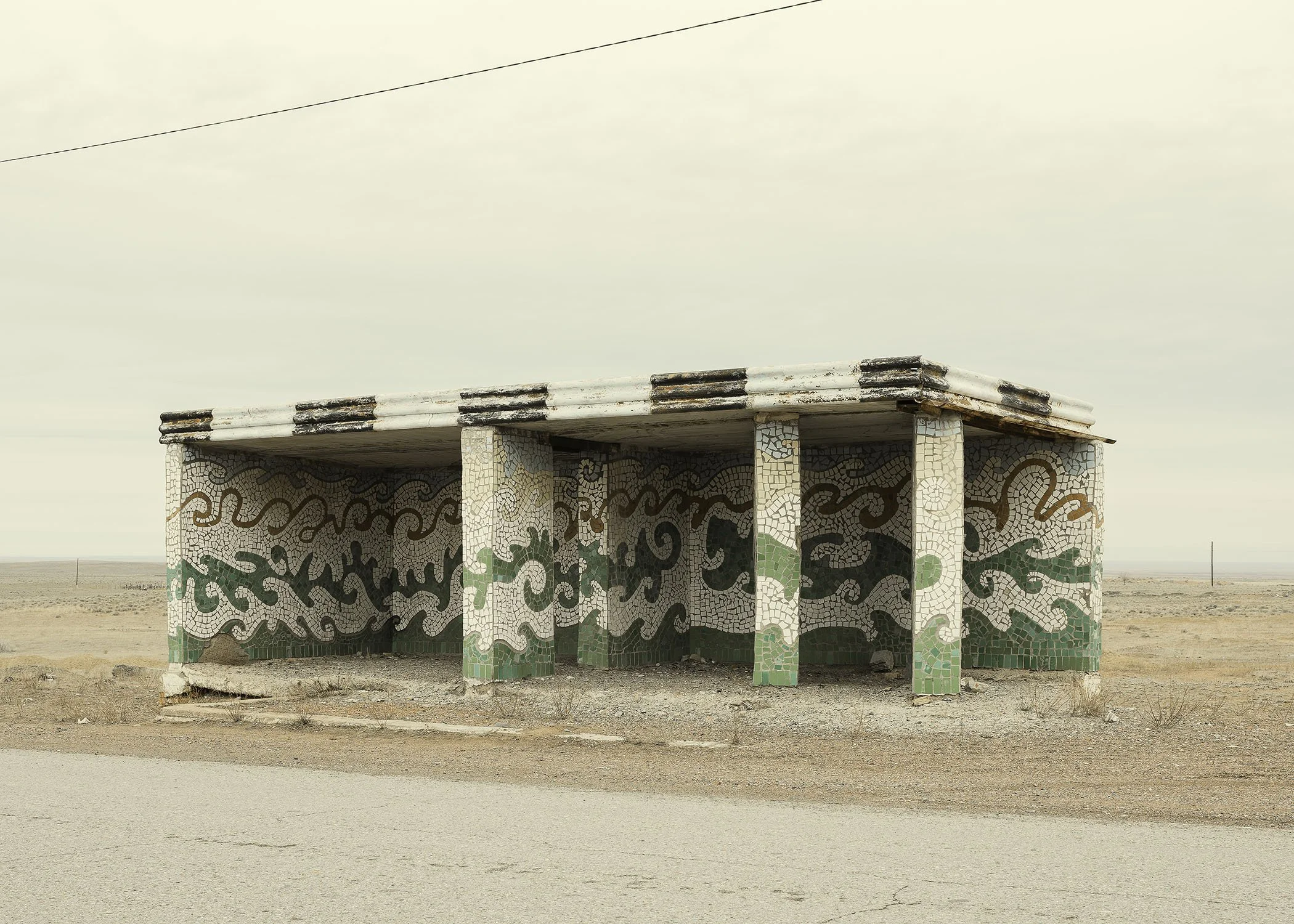  Bus Stop, Aksuyek, Kazakhstan, 2025 