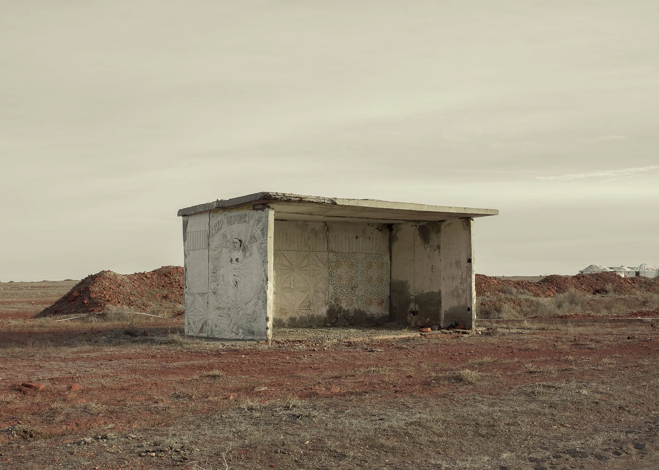  Bus Stop, Priozersk, Kazakhstan, 2025 