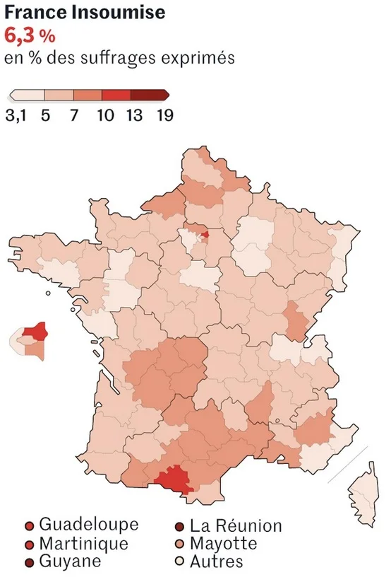Figure 7 - LFI - Big in the Ariège, Seine-Saint-Denis and overseas… anorexic everywhere else Le Monde, 28 May 2019