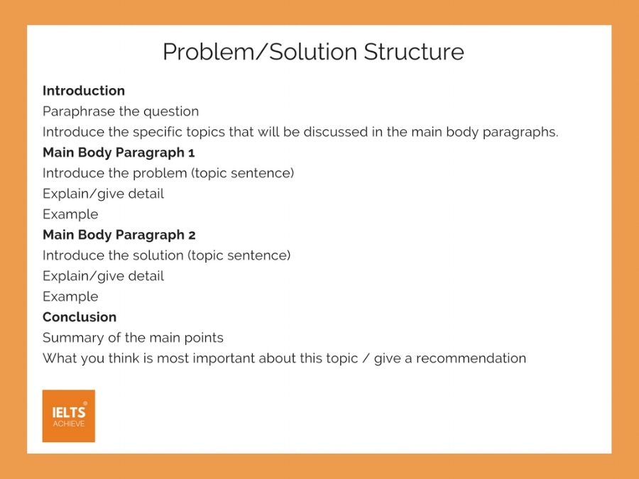 ielts writing task 2 problem solution essay structure