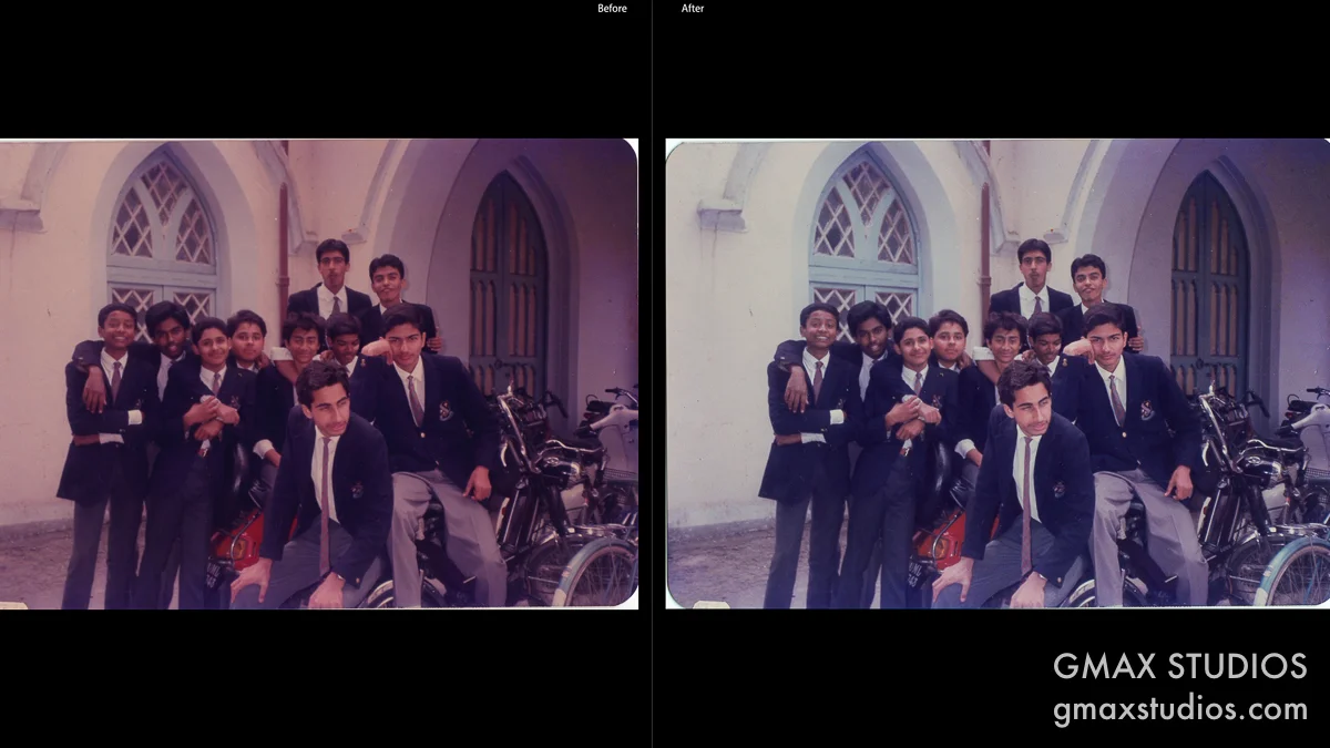 Restore old photographs - Comparison