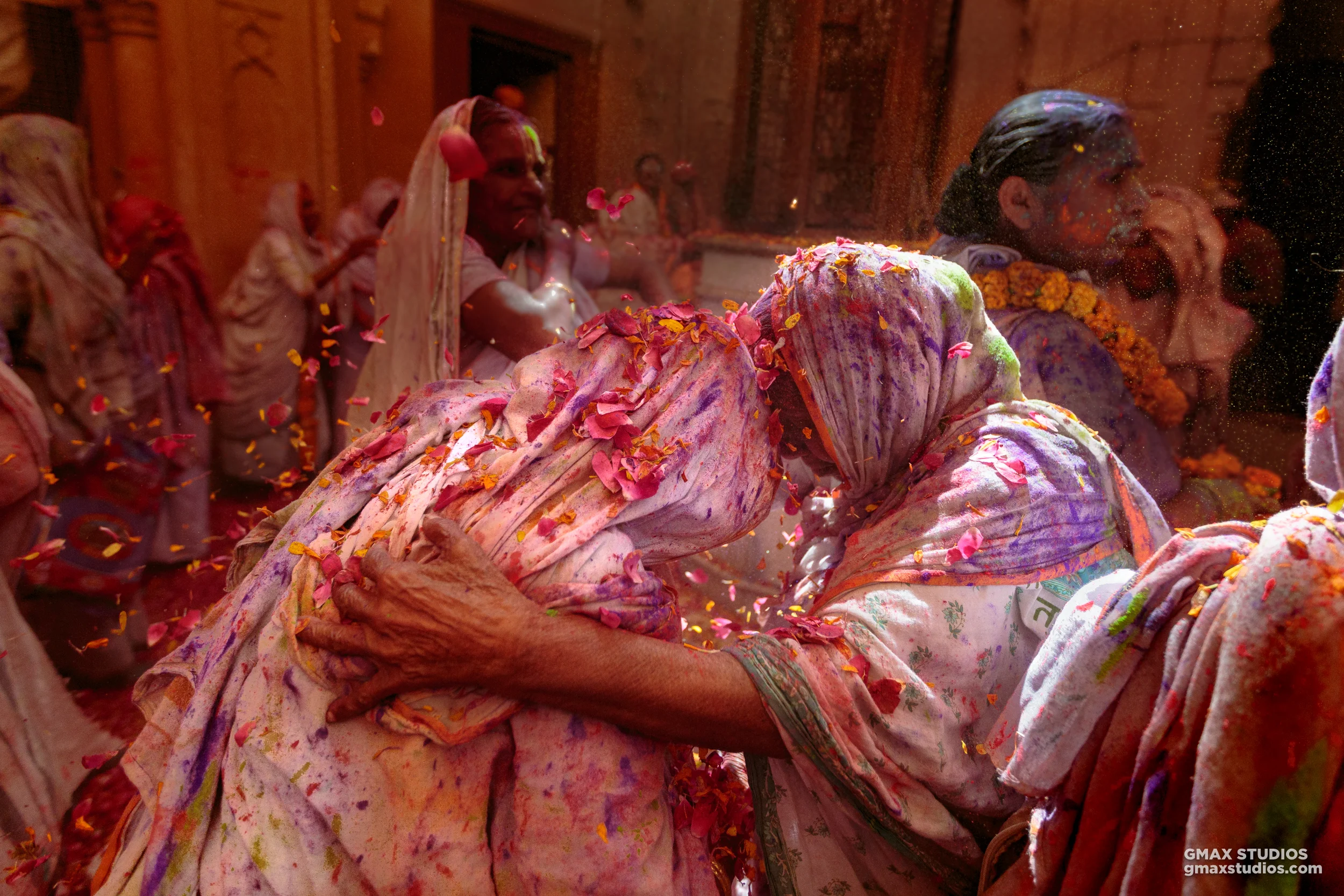 “We’re happy that we can finally play Holi like everybody else, but even if it didn’t happen, we are still deeply moved by Krishna in our hearts” said an old widow to us, when we asked her if she’s excited about celebrating Holi with color.