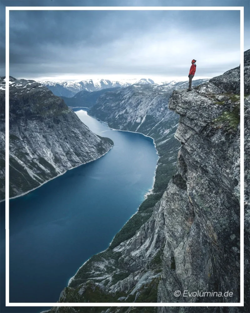 Efficient achievement of own goals 2 day-hiking tour Trolltunga, Norway.