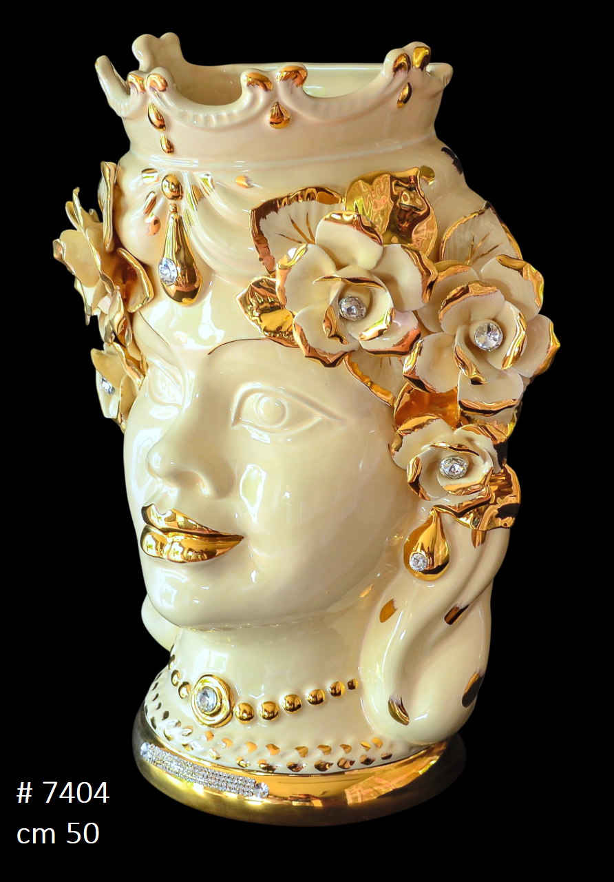 Handmade Ceramic Roses & Moorish Heads – Home Décor with 24 Kt Gold ...