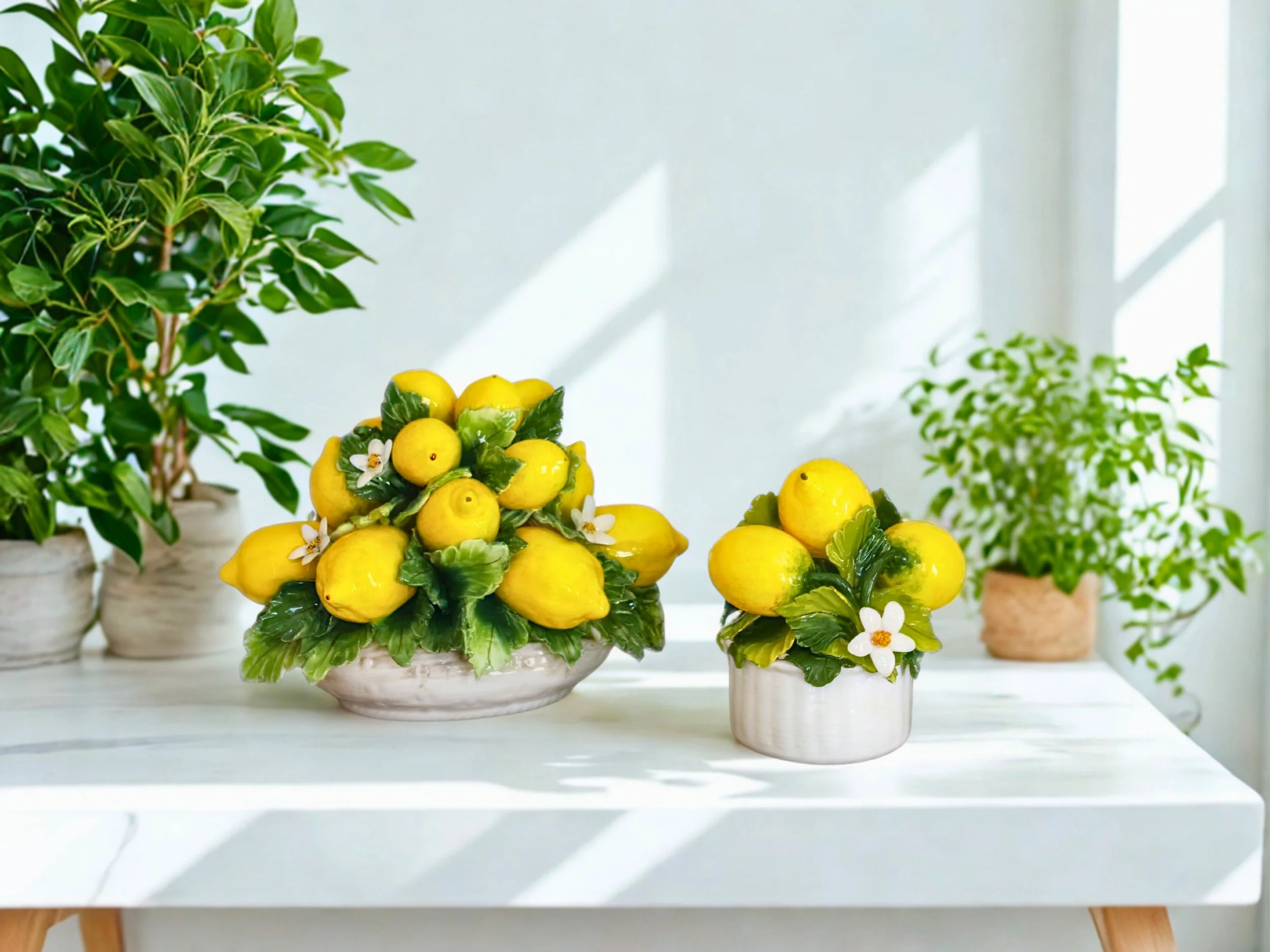 idee regalo in ceramica con limoni