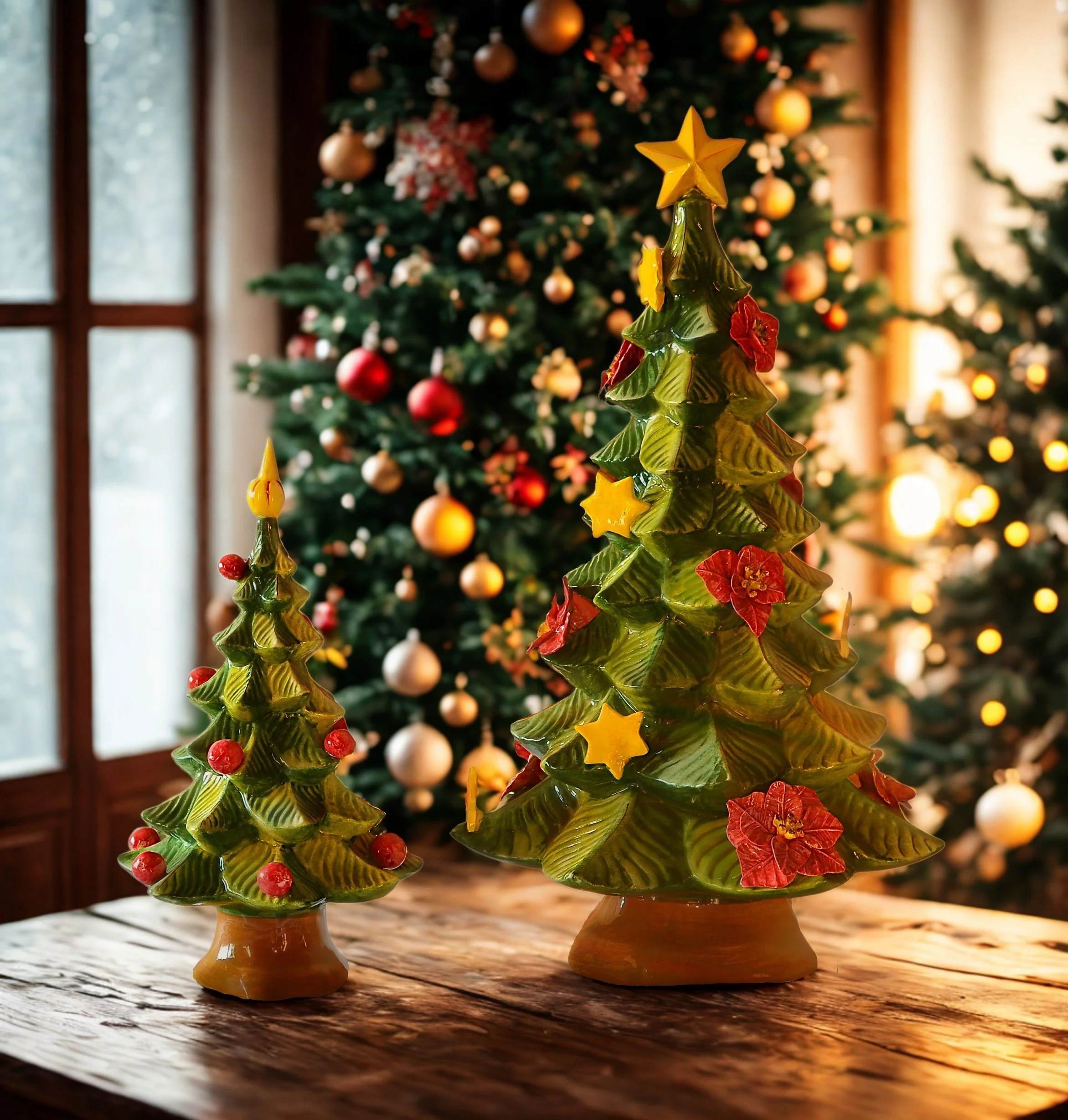 albero di natale in ceramica