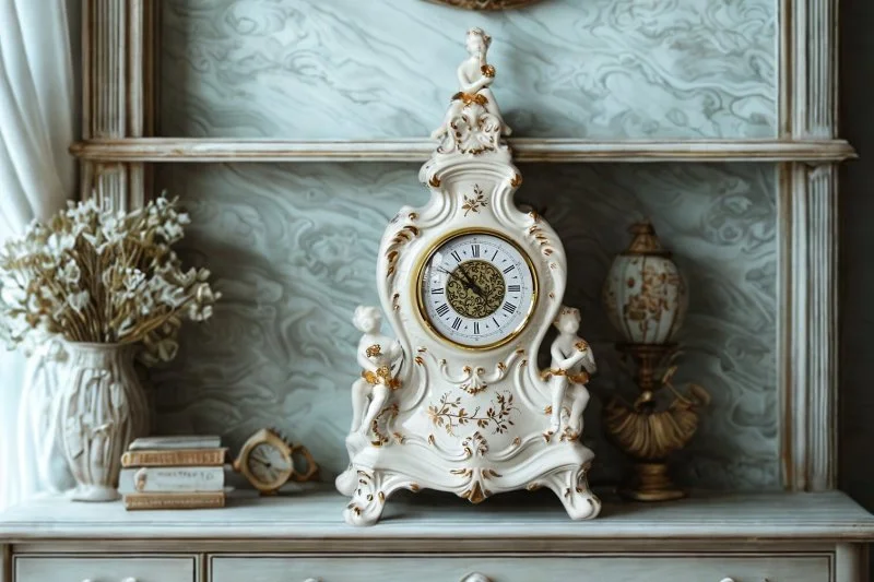 accessori e bomboniere in ceramica con fiori fatti a mano