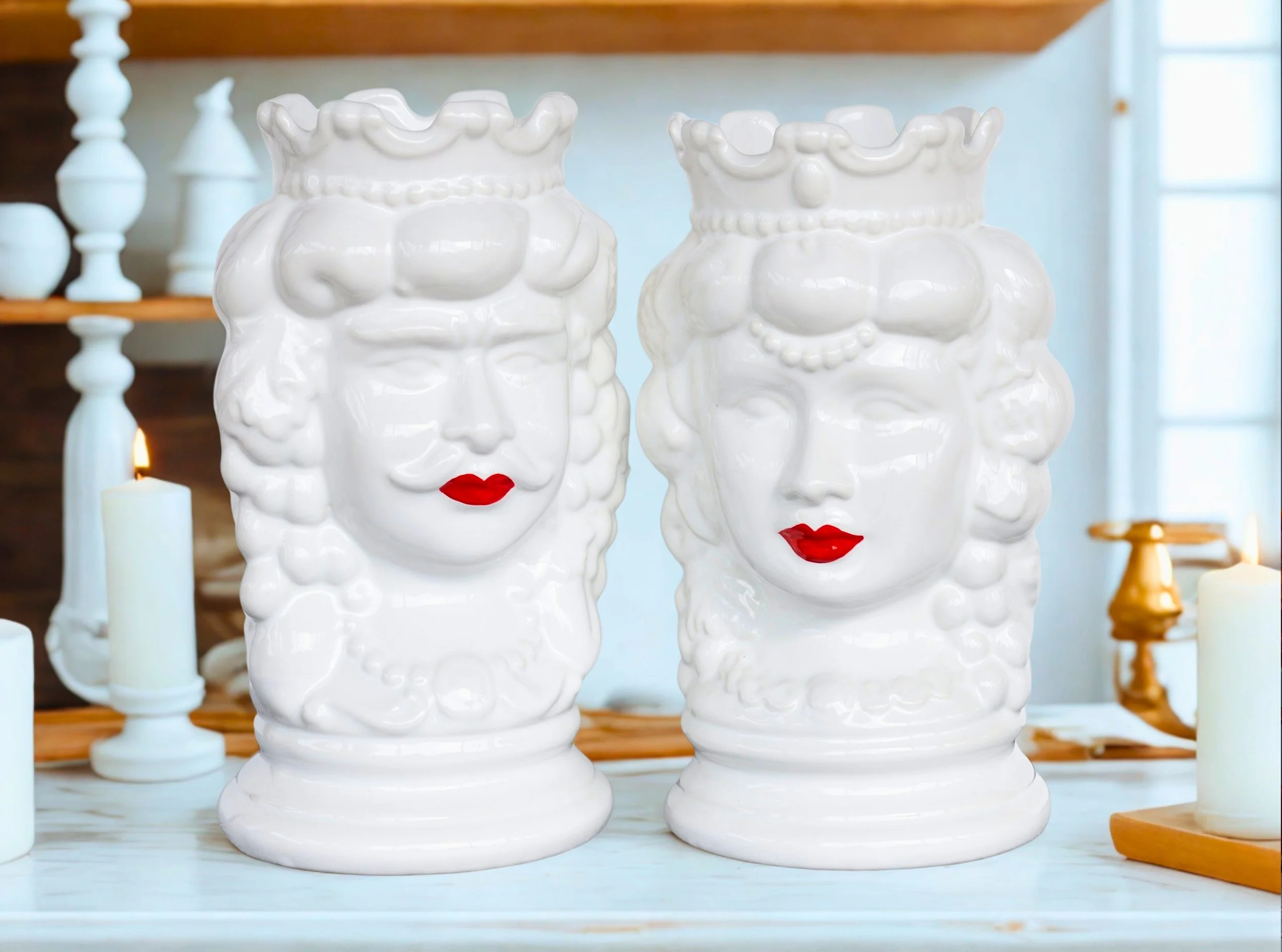 teste di moro in ceramica moderne